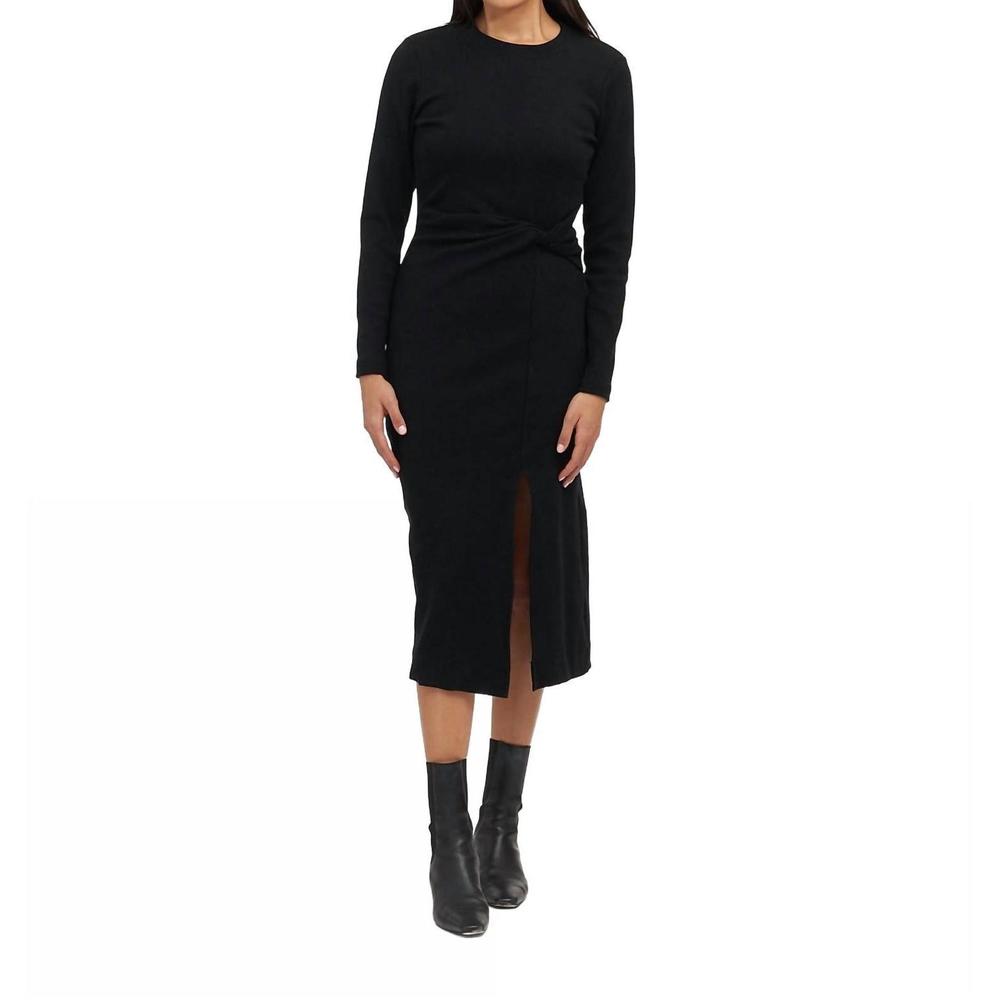 Tanya Taylor Black Midi Dress